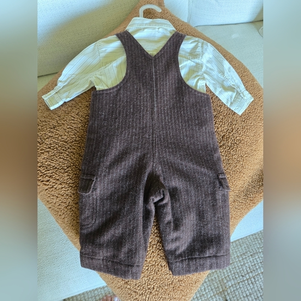 Vintage Brown Gymboree Wool Blend Yesteryear Pony Outfit 0-6 Mo Heritage Pumpkin - Picture 4 of 10